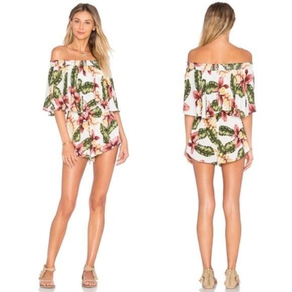 Show Me Your MuMu Pants - Show Me Your Mumu Rosarita Romper Aloha Blooms